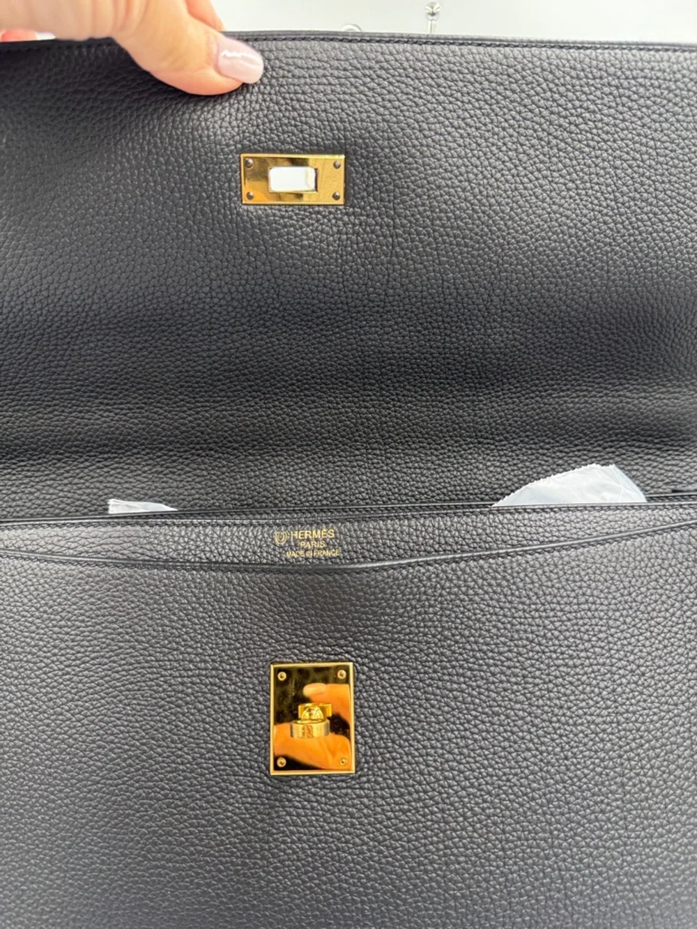 Hermes Kelly 38 HORSESHOE with Gold Hardware